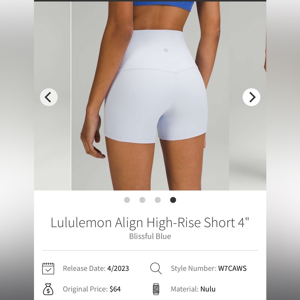 lululemon athletica Align High-Rise Short 4"